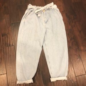 zara paper bag jeans